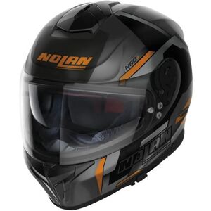 Nolan - Casco N80-8 Wanted N-com Matt Lava Grigio / Nero / Orange Nero,arancione L