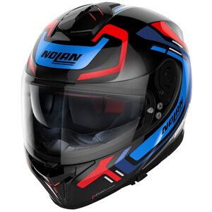 NOLAN - Casco N80-8 Ally N-Com Glossy Nero / Blue / Rosso Nero,Rosso,Blu XL