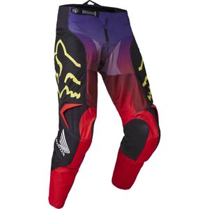 FOX - Pantaloni 180 Honda Multi Nero,Rosso 32