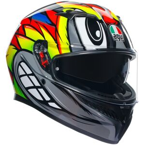 AGV - Casco K3 E2206 Birdy 2.0 Grigio / Giallo / Rosso Nero,Grigio,Rosso,Blu,Verde,Giallo,Bianco M