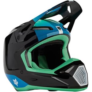 FOX - Casco V1 Ballast Nero / Blue Nero,Blu S