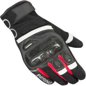 BERING - Guanti Raid Nero / Bianco / Rosso Nero,Rosso,Bianco T11