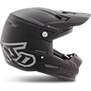 6D Casco Cross  ATR-2 Solid Nero Opaco