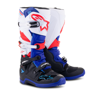 Alpinestars Stivali Cross  Tech 7 Nero-Blu Scuro-Rosso