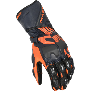 Macna Guanti Moto  Power Track Blu-Arancio