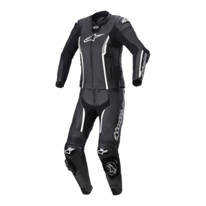 Alpinestars Tuta in Pelle Donna 2 Pezzi  Stella Missile V2 Nero-Bianco