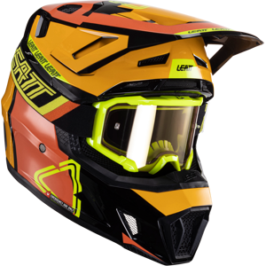 Leatt Kit Casco Cross  Moto 7.5 V24 Citrus con Maschera