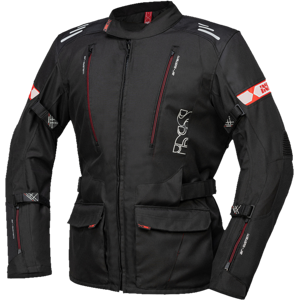 iXS Giacca Moto  Lorin-ST Nero-Rosso