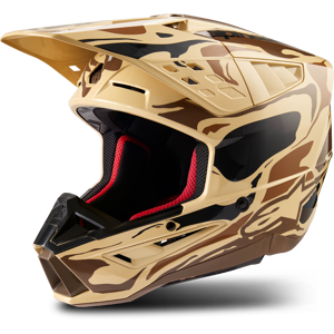 Alpinestars Casco Cross  SM5 Mineral Marrone Canguro