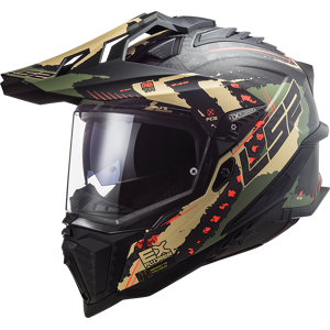 LS2 Casco Adventure  MX701 C Explorer Extend Verde Militare Opaco