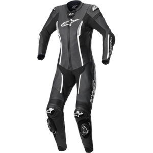 Alpinestars Tuta in Pelle Donna  Stella Missile V2 Nero-Bianco