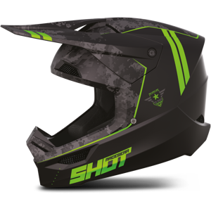 Shot Race Gear Casco Cross Shot Furious Army Verde