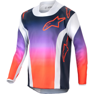 Alpinestars Maglia Cross Bambino  Racer Hoen Grigio Chiaro-Arancio-Nero