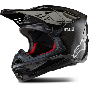 Alpinestars Casco Cross  Supertech S-M10 Solid Carbon