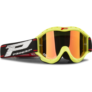 Progrip Maschera Cross Bambino  3101 Lente Doppia Giallo Fluo