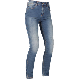 Richa Jeans Moto Donna  Original 2 Slim Fit Corti Slavati Blu