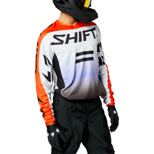 Shift Maglia Cross  White Label Fade Nero-Bianco-Arancio