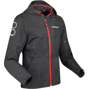 Bering Giacca Moto  Profil Nero-Rosso