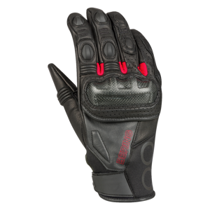 Bering Guanti Moto  Radial Nero-Rosso