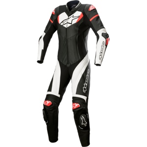 Alpinestars Tuta in Pelle  Stella GP Plus Nero-Bianco-Rosso