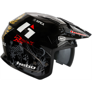 Hebo Casco Trial  Zone 5 T. Bou 34 Nero