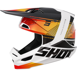 Shot Race Gear Casco Cross Shot Furious Electron Arancio