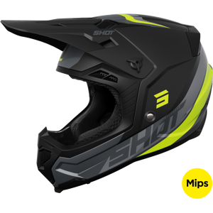 Shot Race Gear Casco Cross Shot Core Custom Giallo Neon