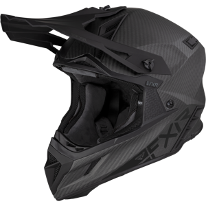 FXR Casco Cross  Helium Carbon Nero