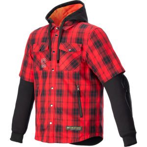 Alpinestars Camicia Moto  MO.ST.EQ Tartan Rosso-Nero