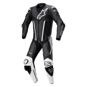 Alpinestars Tuta in Pelle  Fusion Nero-Bianco