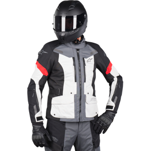 Alpinestars Giacca Moto  Stella Valparaiso V3 Drystar Grigio-Rosso