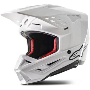 Alpinestars Casco Cross  SM5 Solid Bianco