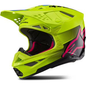 Alpinestars Casco Cross  Supertech S-M10 Unite Giallo Fluo-Nero