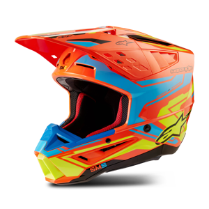 Alpinestars Casco Cross  SM5 Action 2 Arancio-Giallo