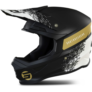 Shot Race Gear Casco Cross Shot Furious Roll Nero-Oro