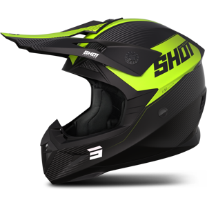 Shot Race Gear Casco Cross Shot Pulse Line Giallo Neon