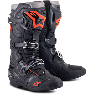 Alpinestars Stivali Cross  Tech 10 Nero-Rosso Flou