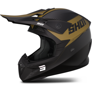 Shot Race Gear Casco Cross Shot Pulse Line Oro