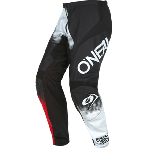 O'Neal Pantaloni Cross  Element Racewear Nero-Bianco-Rosso