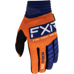 FXR Guanti Cross  Prime Arancio-Blu