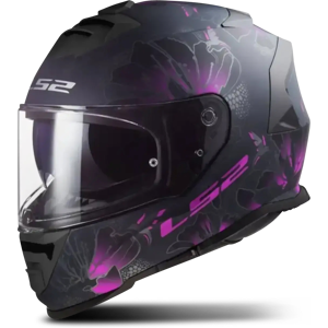 LS2 Casco Integrale  FF800 Storm II Burst Nero Opaco-Rosa