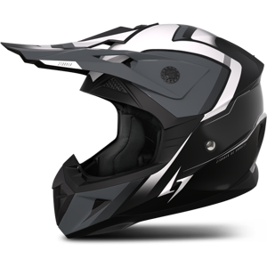 Stormer Casco Cross  Dust Nero-Bianco