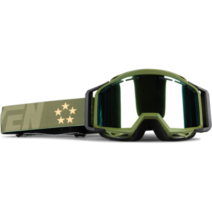 Raven Maschera Snow Sniper Ventmax Doppia Lente Verde Armata