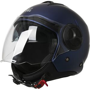 Urban Vision Wayscral Jet Casco Da Moto Taglia L Visiera Parasole Blu Opaco