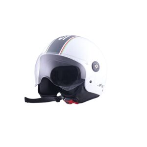 Casco Jet Doppia Visiera Jfm 980 Bianco Lucido Taglia M