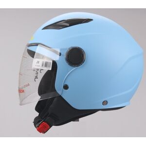 Casco Jet Jfm Baby Azzurro Taglia L 51/52 Cm