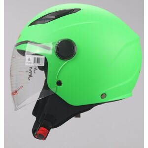 Casco Jet Jfm Baby Verde Taglia S 47/48 Cm