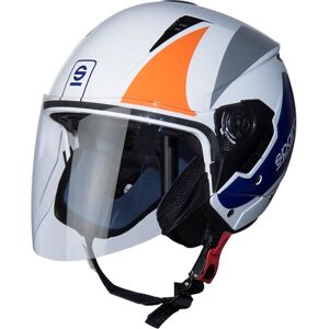 Casco Jet Sparco Sp503 Bianco/arancione Taglia L