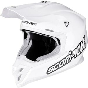 Casco Off-Road Scorpion Vx-16 Air Solid Bianco Lucido Ece 22-06