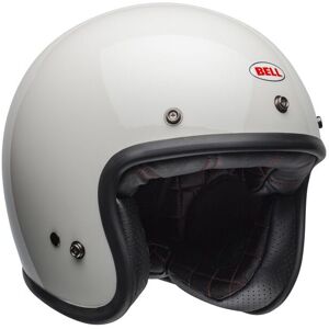 Casco Jet Bell Custom 500 Vintage Bianco Lucido